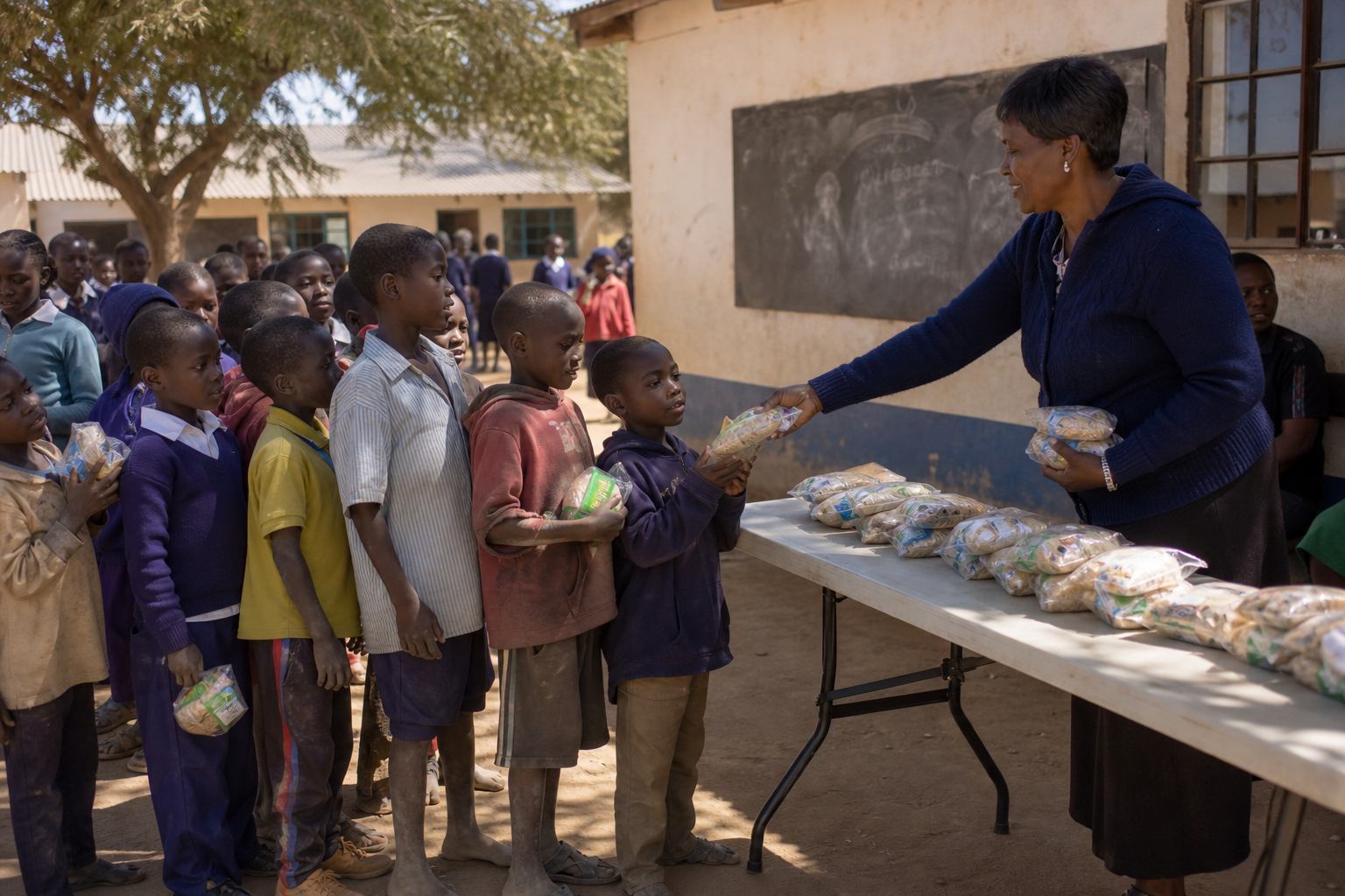 School-yard nutrition drop